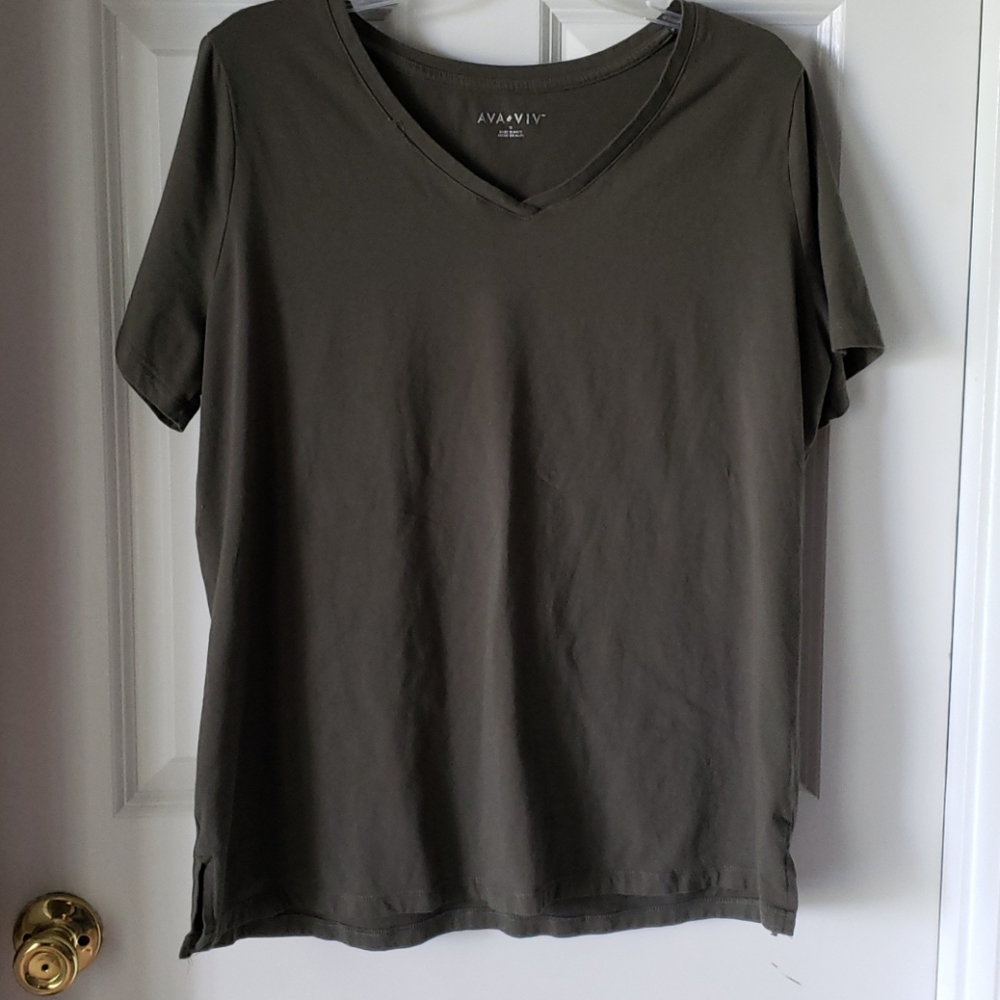 Ava & Viv Olive Green Tee